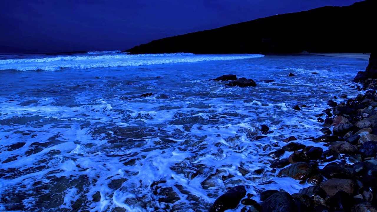 🌊 Listening to Ocean Waves Right Now | Relax & Let Go| RELAXING OCEAN SOUND AT NIGHT