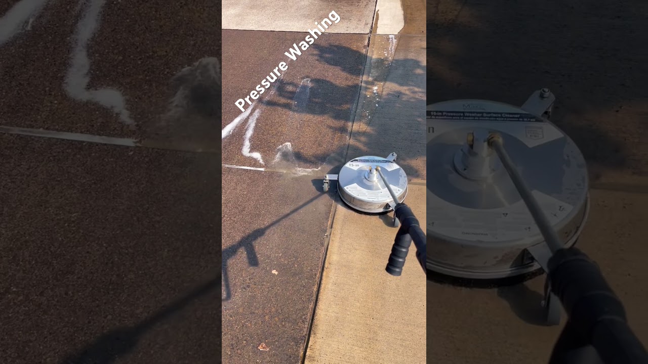 Little bit of surface cleaning. #shorts #selfemployed #pressurewashing #money #surfacecleaning