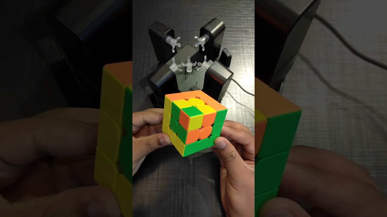Can the Cubing Robot Solve The &ldquo;Cube in a Cube in a Cube&rdquo; Pattern #shorts