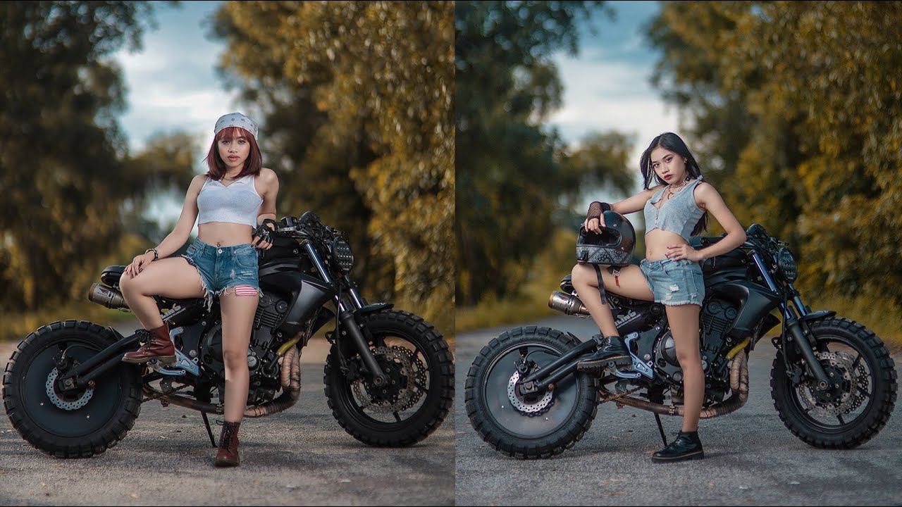 Behind The Scenes Photoshoot Bike Cafe Racer Canon RP + Sigma Lens
