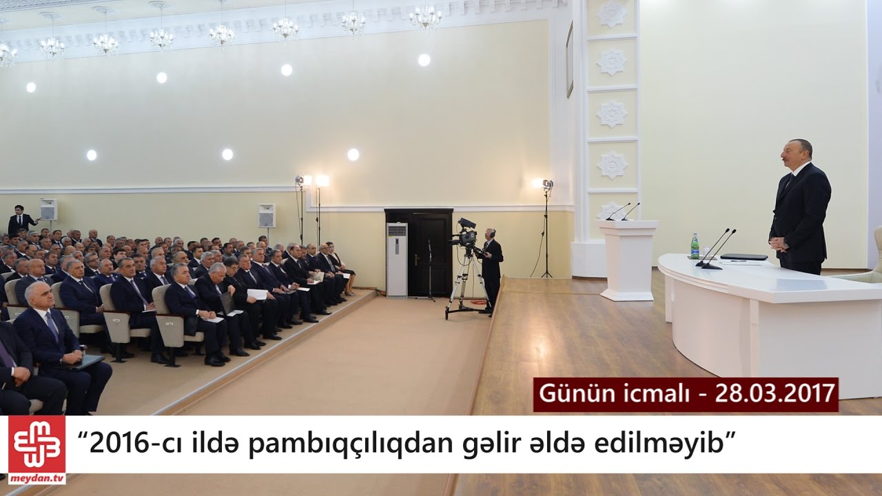 Pambıq&ccedil;ılığa y&uuml;z milyonlarla dollar xərclənib - bəs gəlir g&ouml;t&uuml;r&uuml;l&uuml;b? - G&uuml;n&uuml;n icmalı 28.03.2017