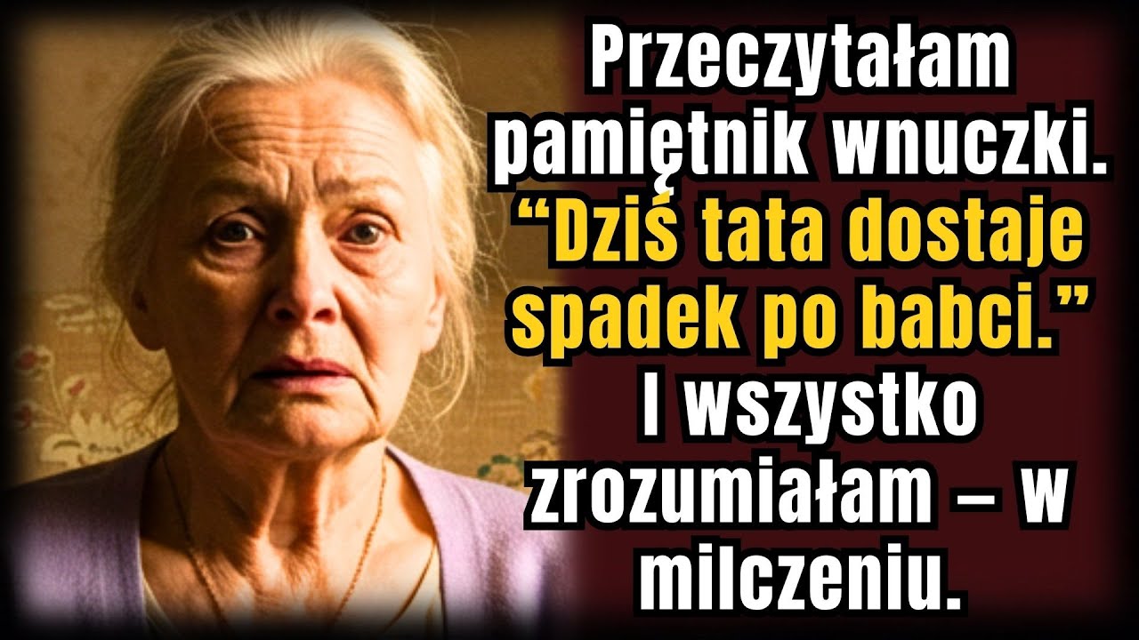 Przeczytałam pamiętnik wnuczki: „Tata bierze spadek po babci” — wszystko zrozumiałam