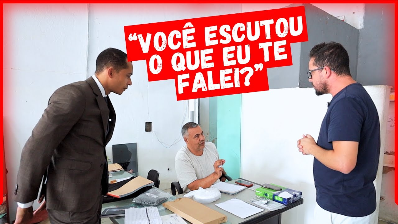 ELE TEVE QUE ASSINAR PARA ACREDITARMOS