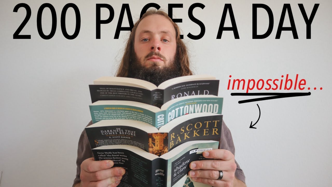 I Attempted Reading 200 Pages A Day...For A Week