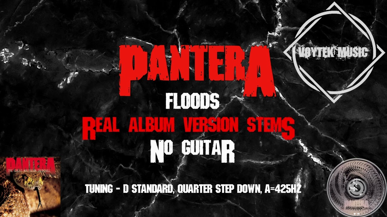 Pantera - Floods - No Guitar - Real Audio Backing Track