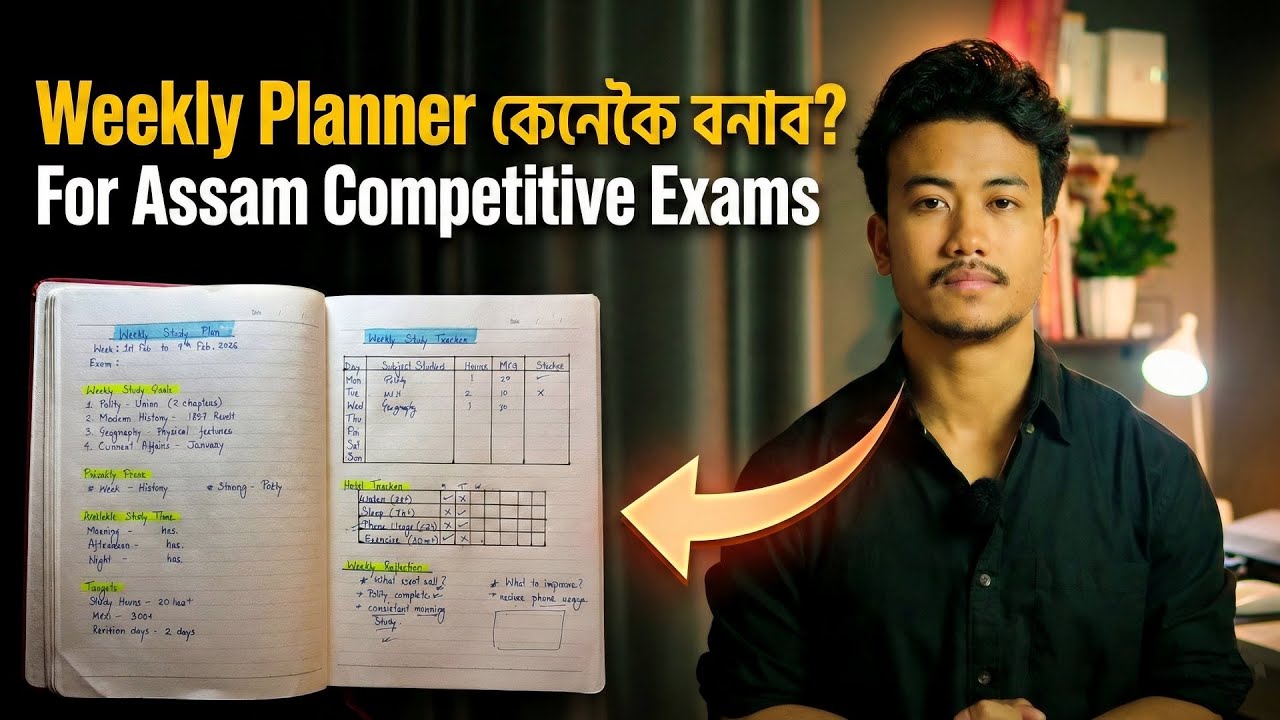 Weekly Planner কেনেকৈ বনাব? | Assam Competitive Exams Strategy