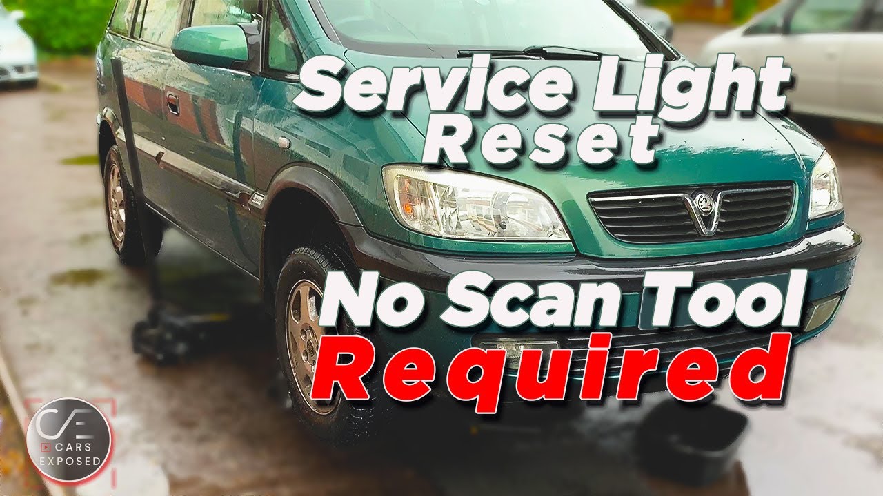 Vauxhall Opel Zafira A Oil Change and Service Light Reset