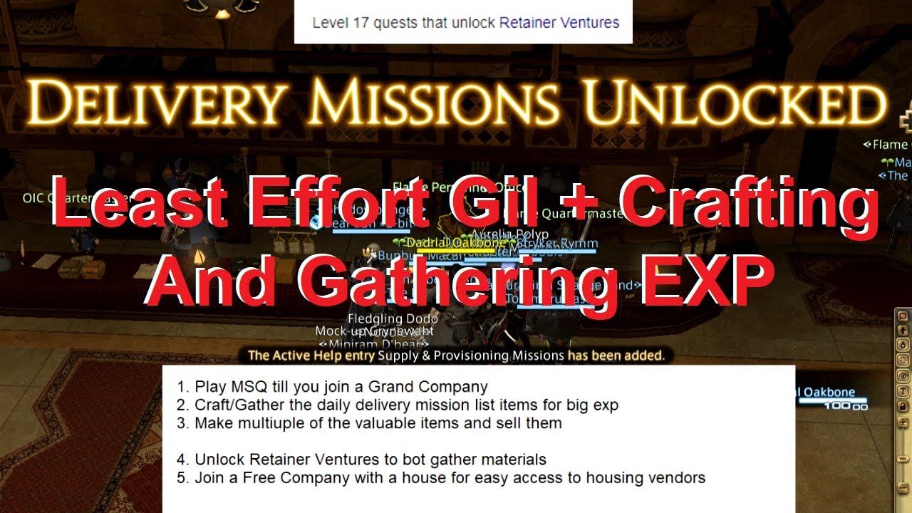 FFxiv slow and steady crafting method for the average player