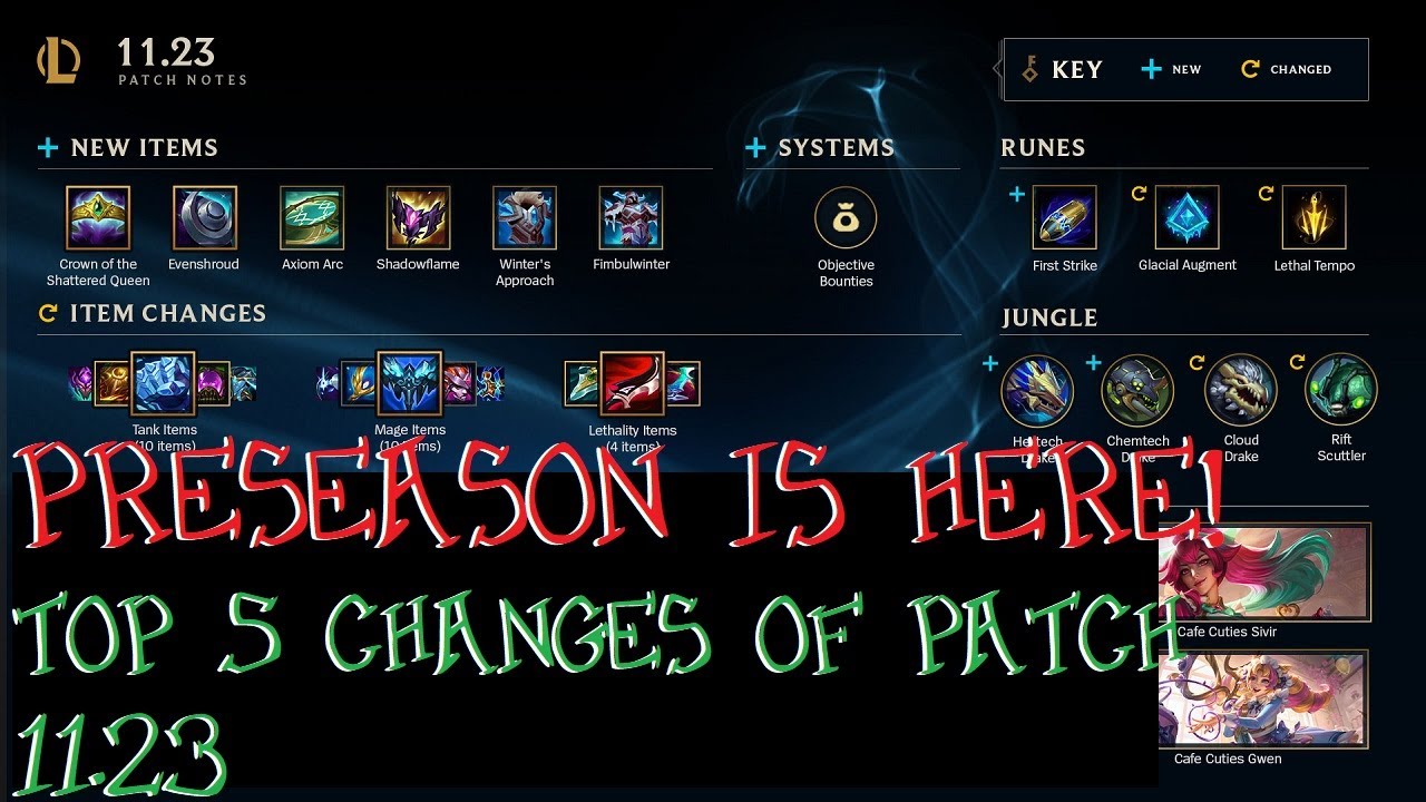 PRESEASON IS HERE! Top 5 Changes of Patch 11.23