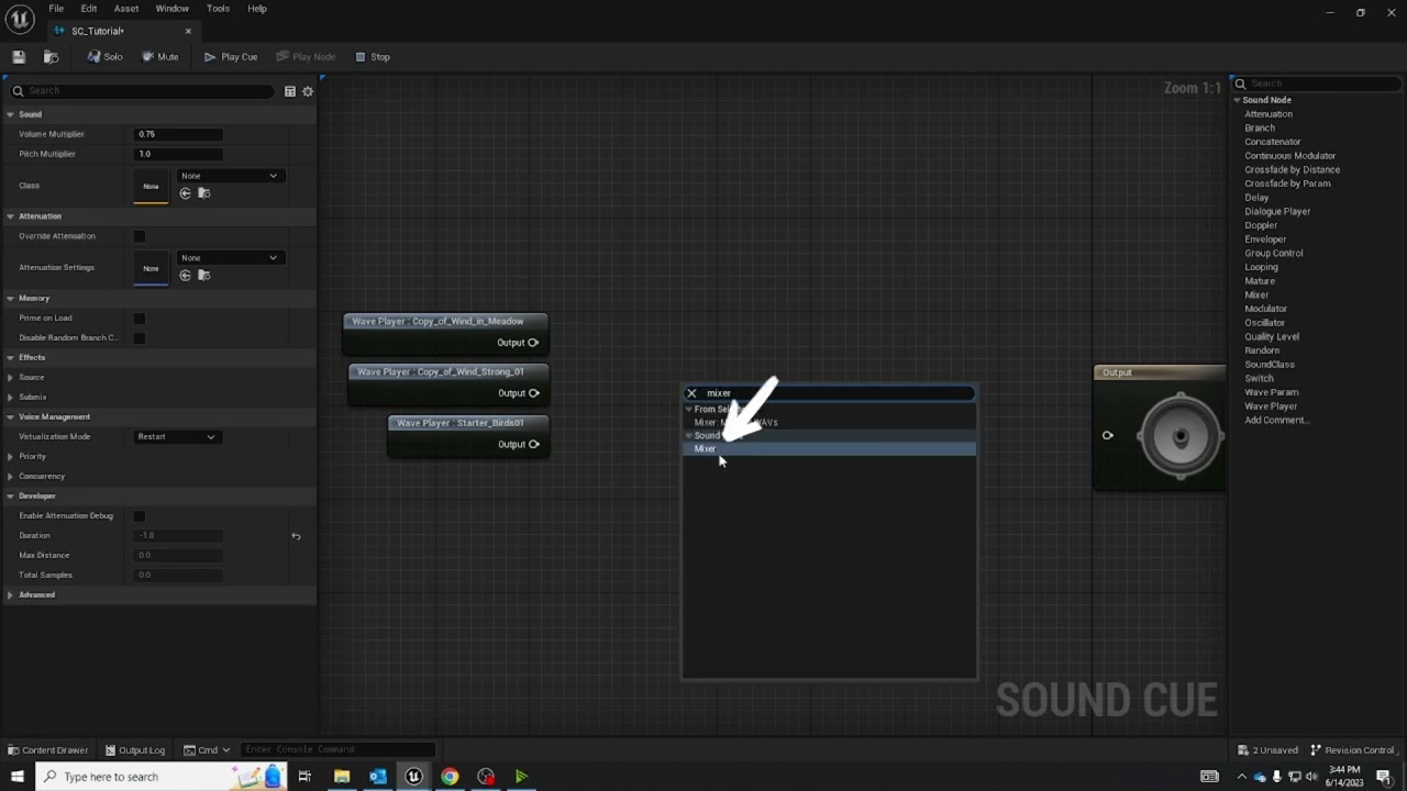 How to Create A Ambient Looping Sound Cue in UE5
