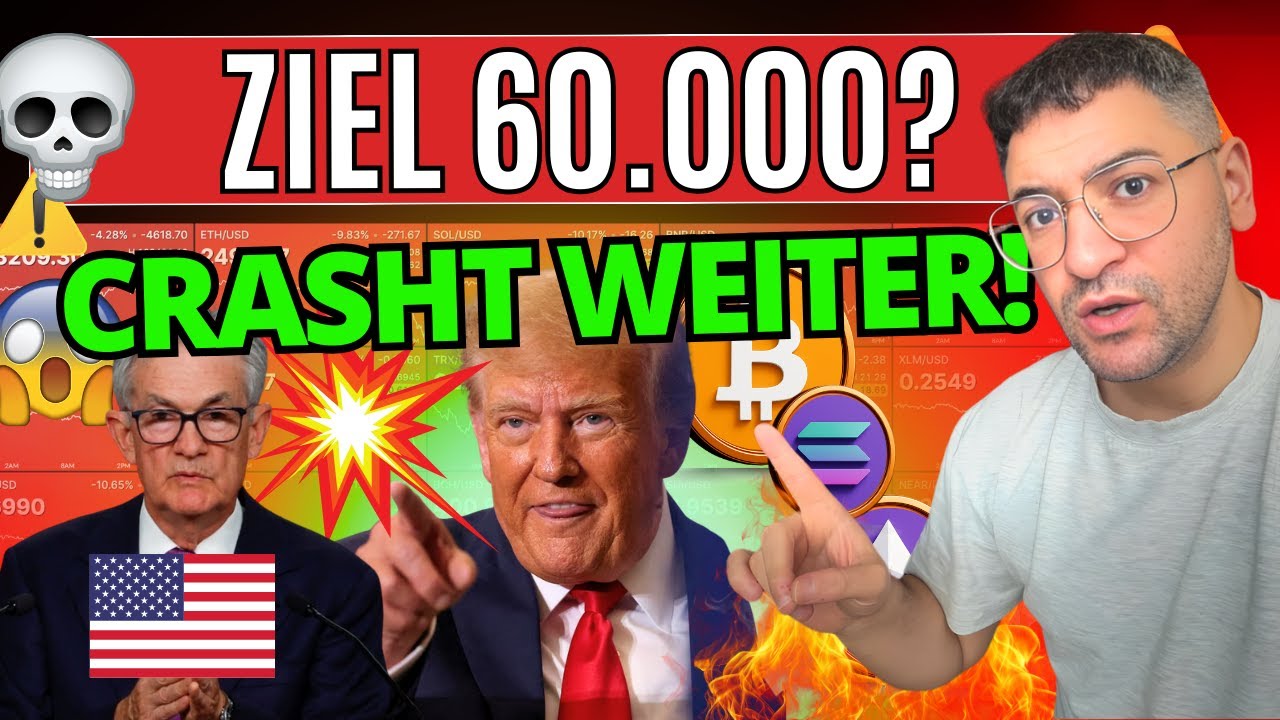 ☠️ 🚨 BITCOIN UNTER $68.000 - DER CRASH GEHT WEITER!