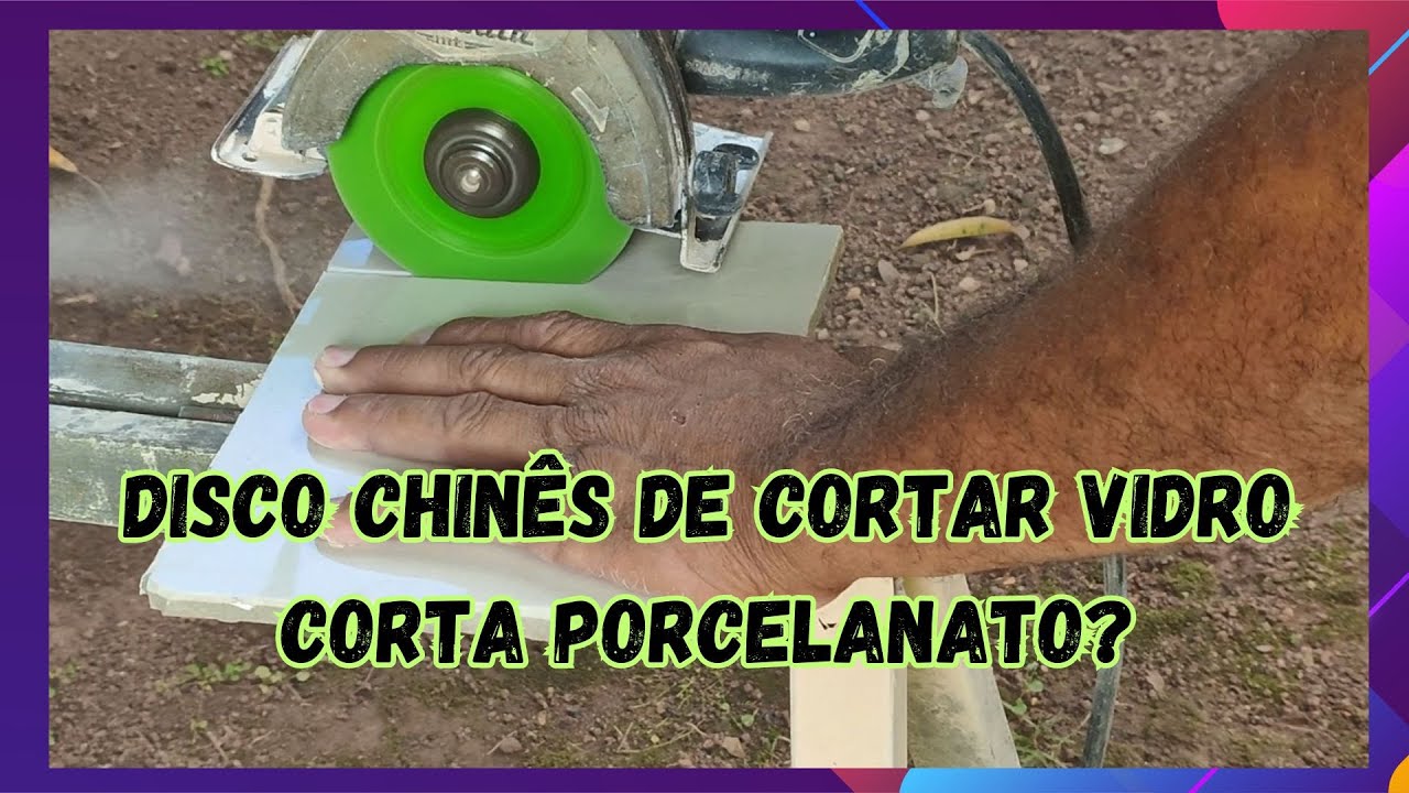 Será que Disco de cortar vidro cortando porcelanato? EP385