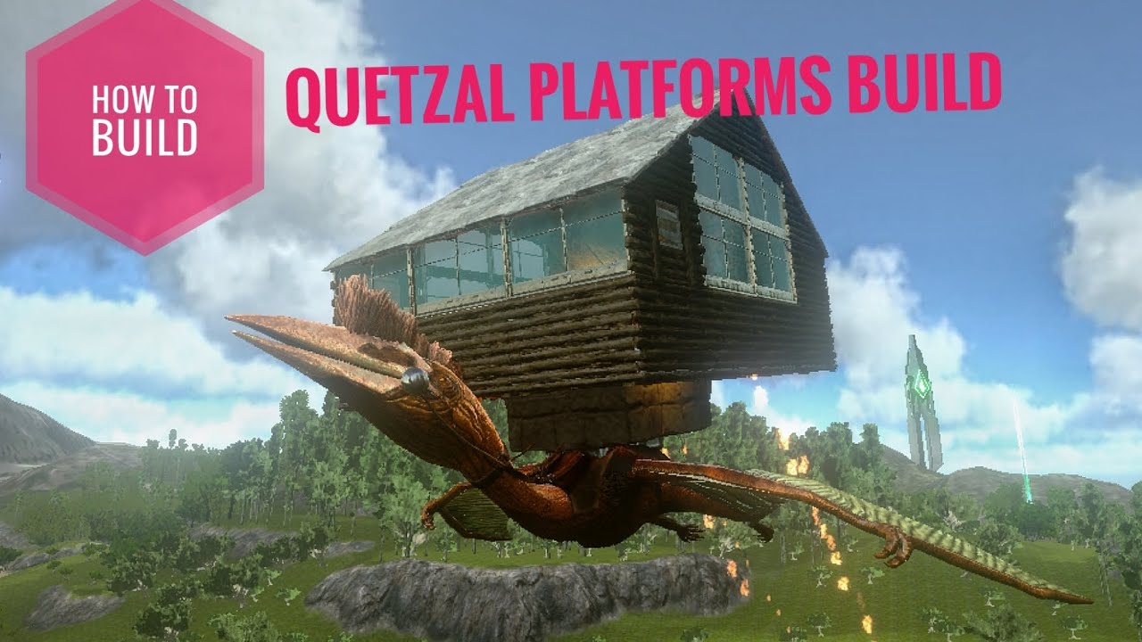 Quetzal Platforms Build • Simple House • Ark survival evolved • How to Build #quetzal #ark