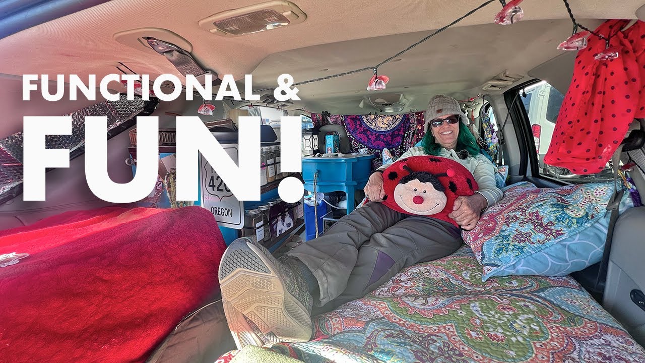 She Lives Full-Time in a Small SUV While on Disability! (SUV Camper Tour)