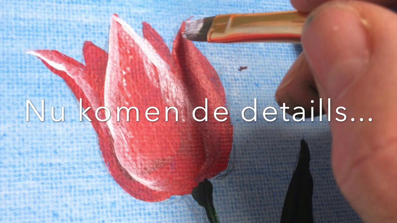 Workshop Tulp Schilderen In Stappen door Corrie Goldhoorn