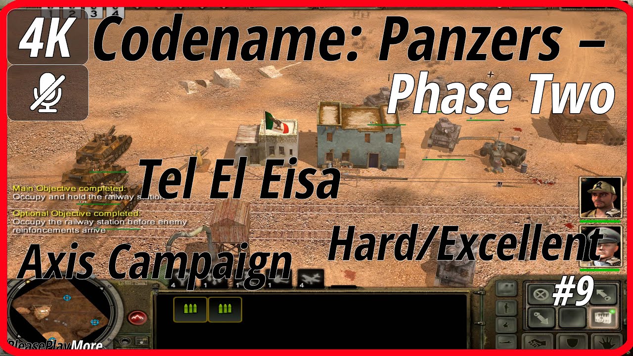 4K [3840x2160 PC] Codename: Panzers – Phase Two (2005) #9 ✓ Axis 8 ✓ Tel El Eisa