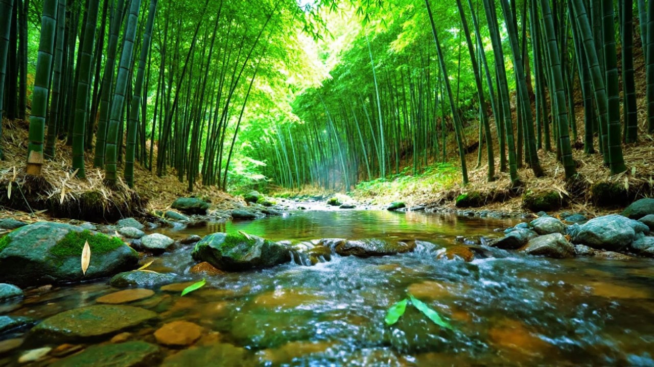 Bamboo forest stream
