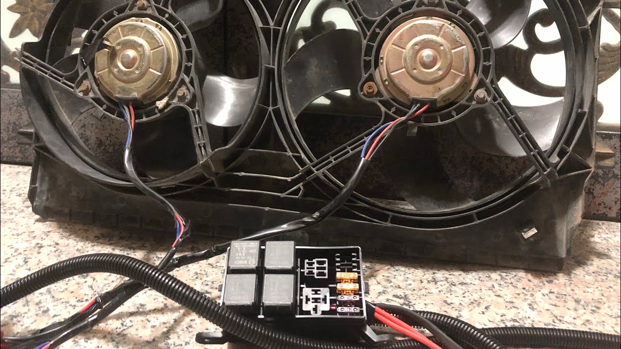2 speed coolant fan control circuit ظفيرة مراوح كابرس سرعتين
