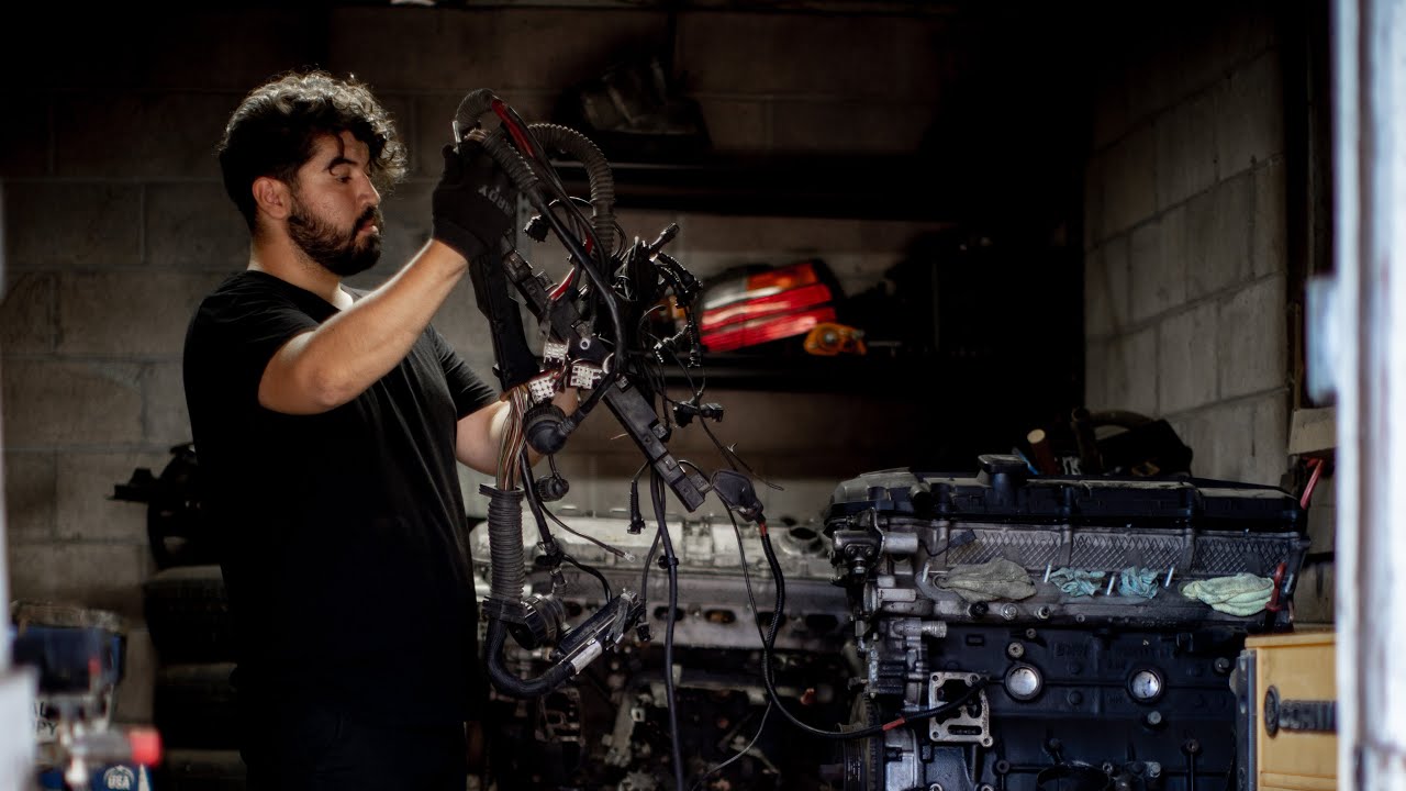BMW 2002 M50 swap: Labeling Engine Harness