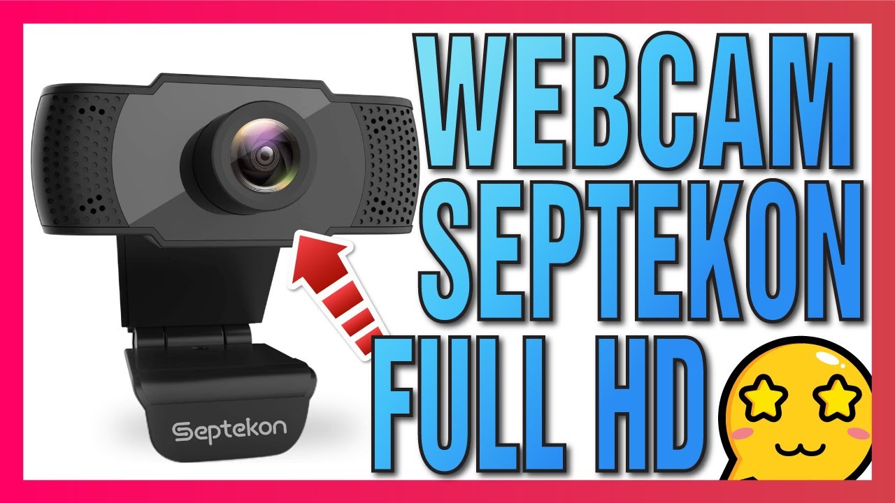 🚀 Septekon C&aacute;mara Web 1080P HD con micr&oacute;fono, Streaming para computadora port&aacute;til, Desktop, Mac y TV