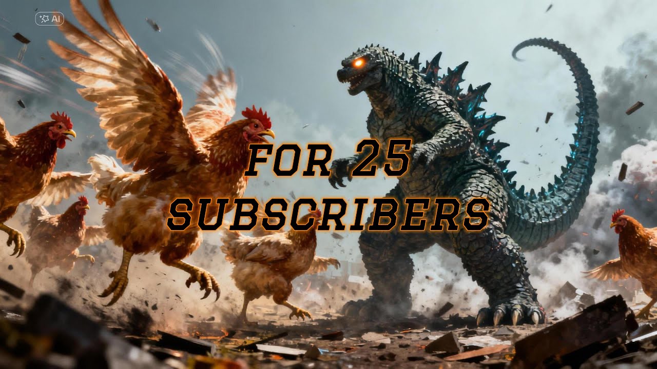uebs 2 chikens 1000  vs 1 godzilla