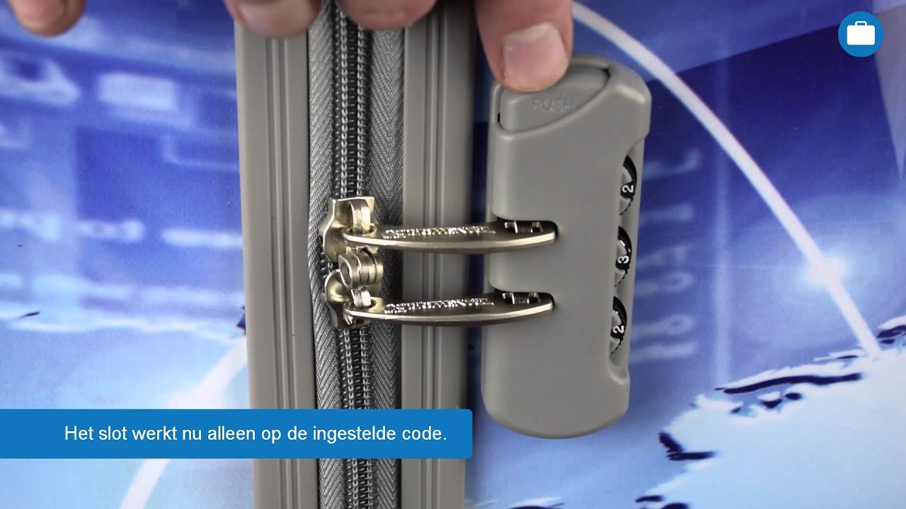 Instellen cijferslot koffer - Bagageonline.nl