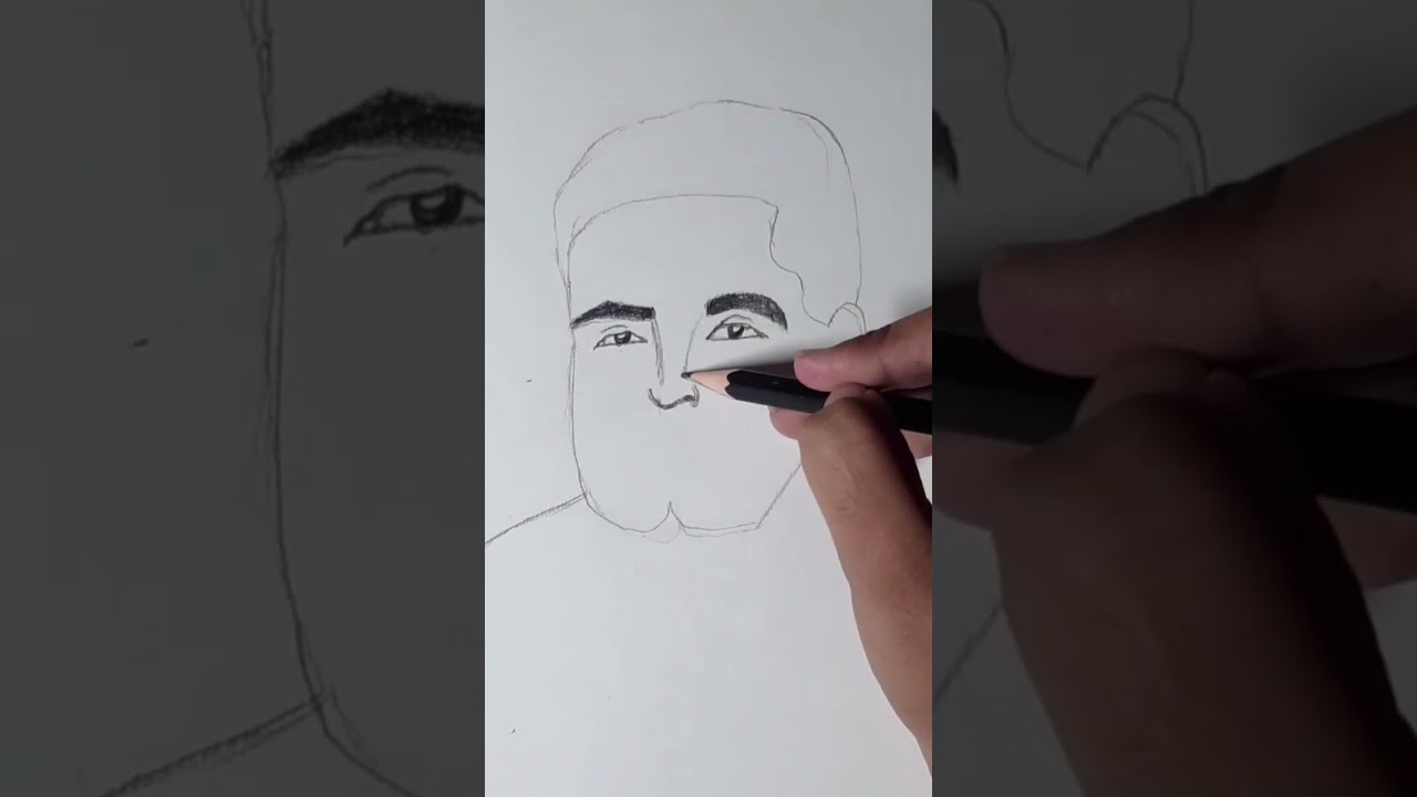 How to Draw Allama Iqbal Sketch (Iqbal Day)  #drawing #allamaiqbal #iqbalpoetry