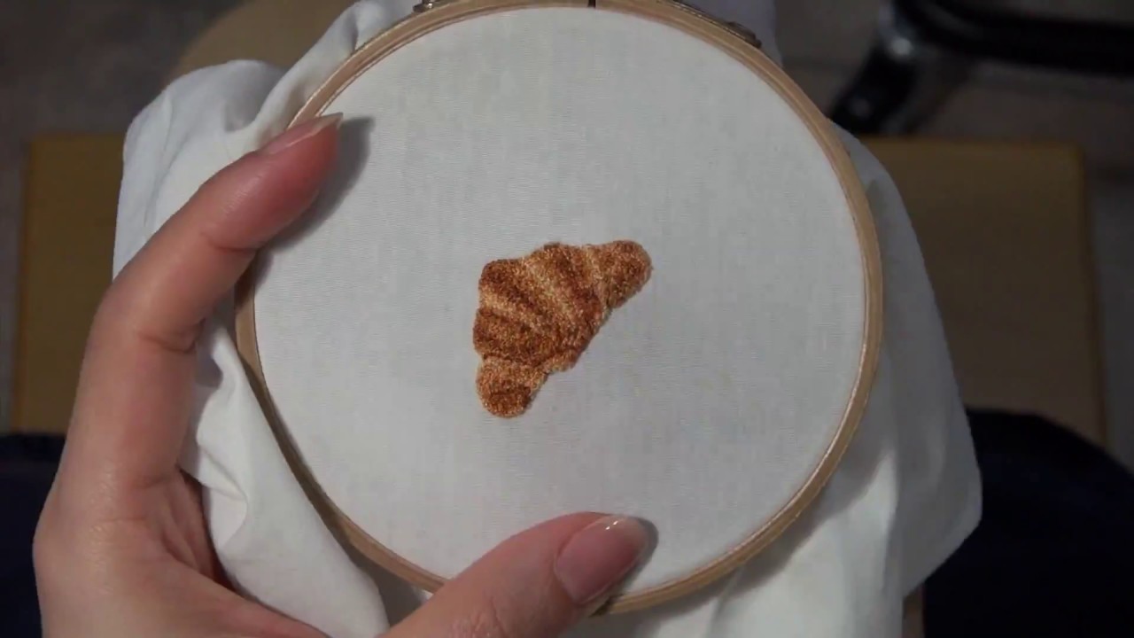 クロワッサン刺繍