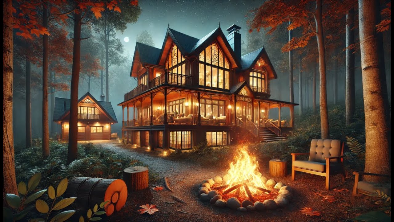 🌲Serene Forest Campfire | Relaxing Fire Crackling ASMR for Sleep, Study & Focus🔥