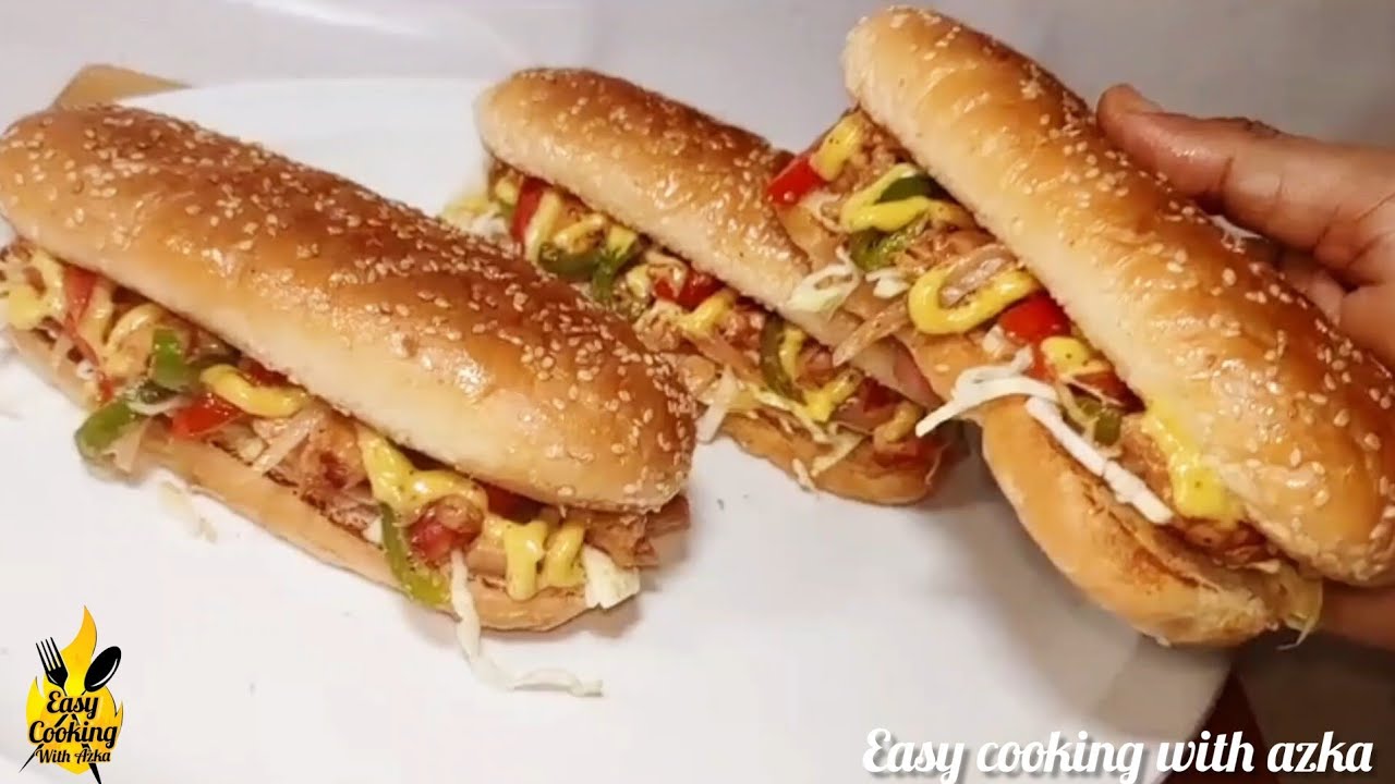 New Chicken Subway With Amazing Sauce | Subway Sandwich Recipe | Fast Food Recipes | Quick Recipes |