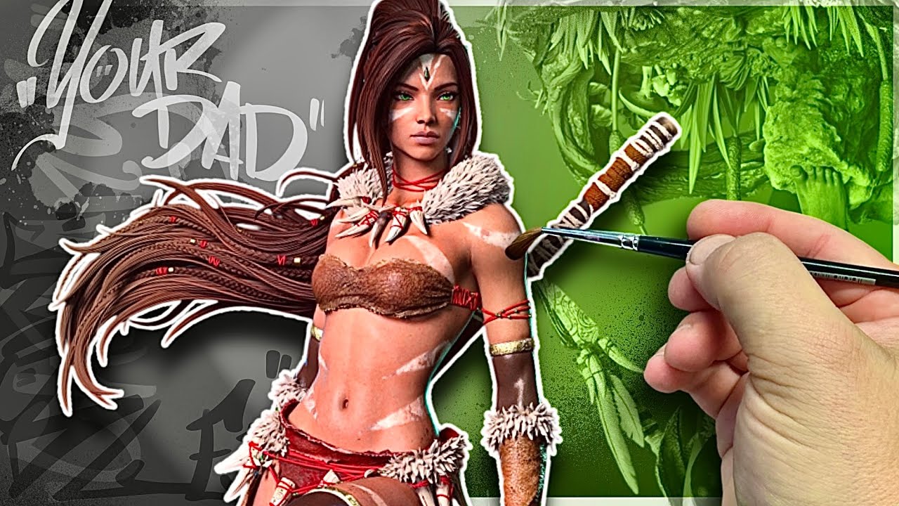 Turns Out Painting a Half-Naked Jungle Lady is Harder Than It Looks