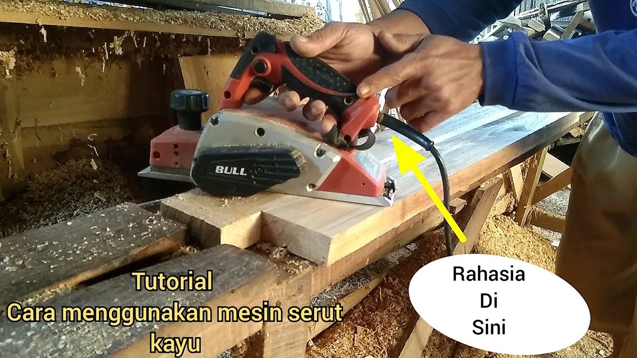 Cara menggunakan mesin serut kayu dengan benar || How to use a wood planer machine wisely