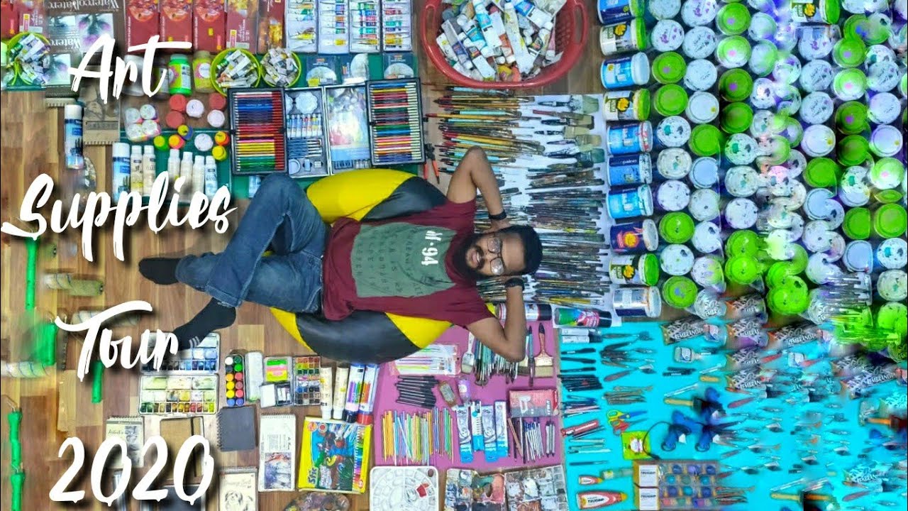 Art supplies 2020|My all Art Materials |Art supplies collection