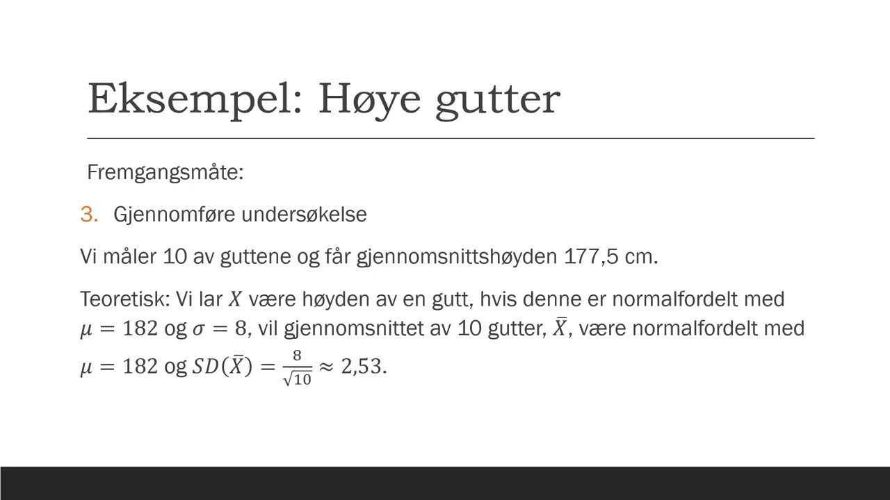 To eksempler, hypotesetesting