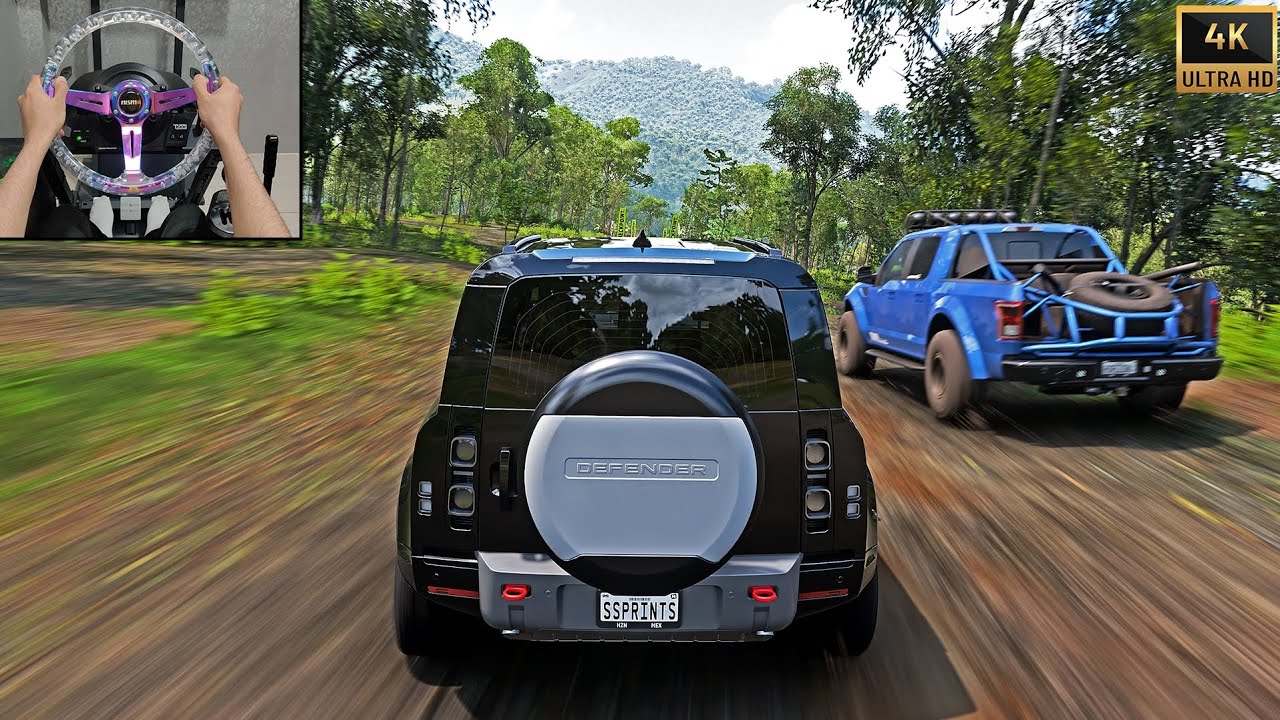 800HP Land Rover Defender 110 VS 4X4 Offroad Cars | Forza Horizon 5 Steering Wheel