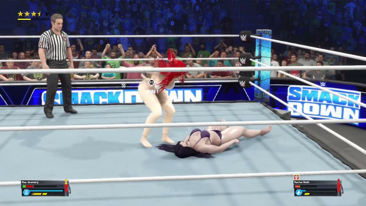 WWE 2K23 Rias Gremory VS Raven Thin Thong Match