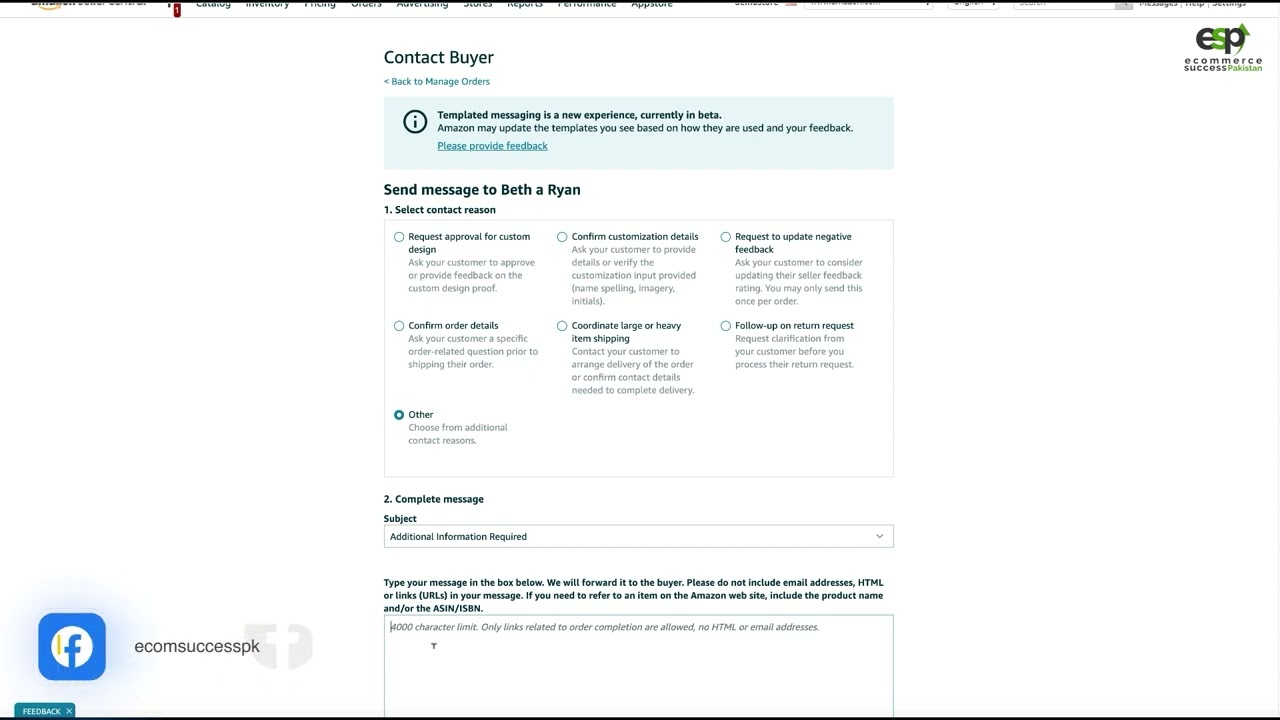 How To Cancelling An Order On Amazon Seller Center? By Huzaifa Ali [Urdu/Hindi]