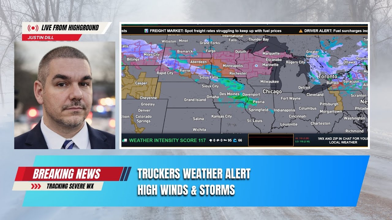 🔴 LIVE US Truckers Weather Radar | Wind & Storm Alerts