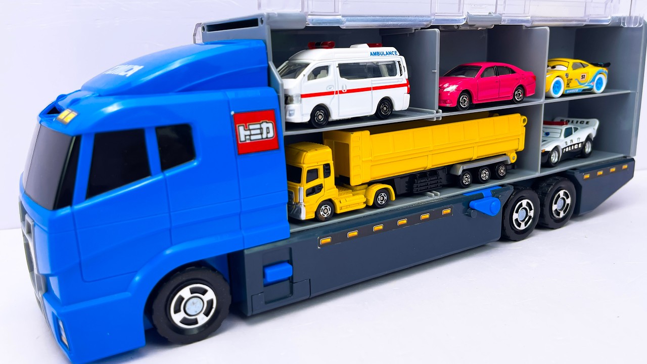 トミカ☆世界の高級な車のミニカーを開封してコンボイへ収納！ホンダ スプランキもある☆Tomica 