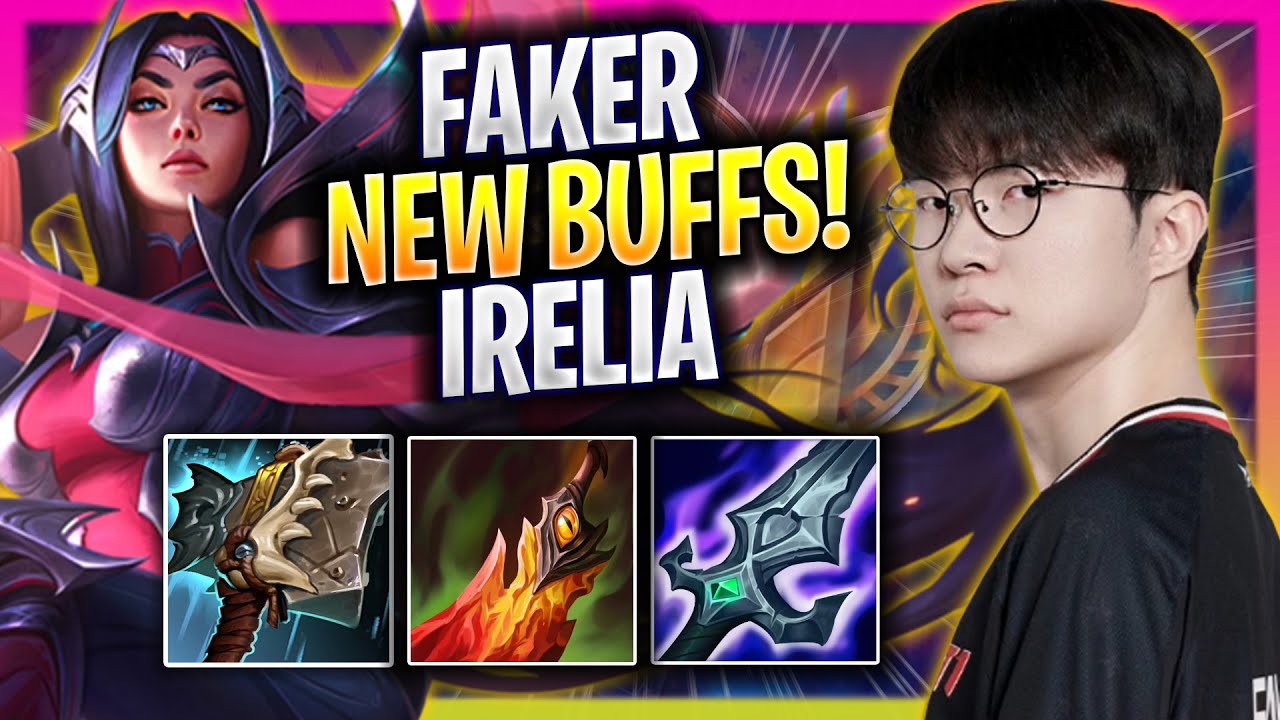 FAKER TRIES IRELIA WITH NEW BUFFS! - T1 Faker Plays Irelia TOP vs Jayce! | Season 2025
