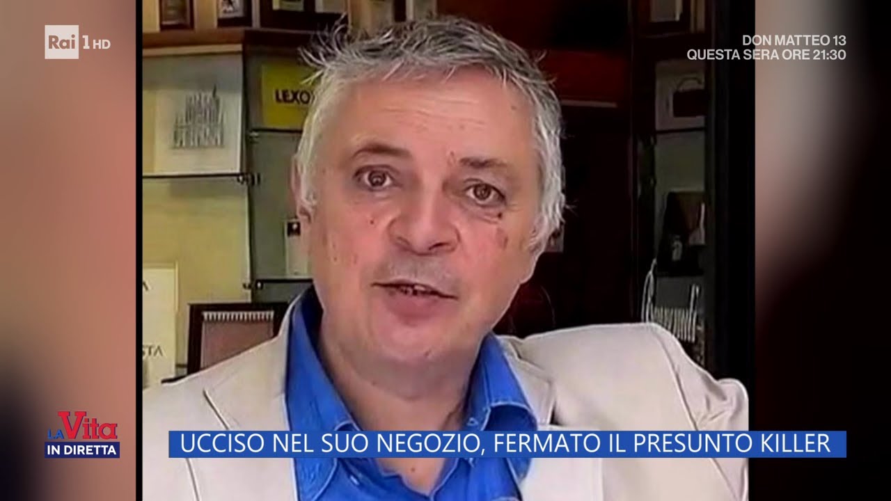 Busto Arsizio, uccide un negoziante e fugge: fermato presunto killer - La vita in diretta 26/06/2025