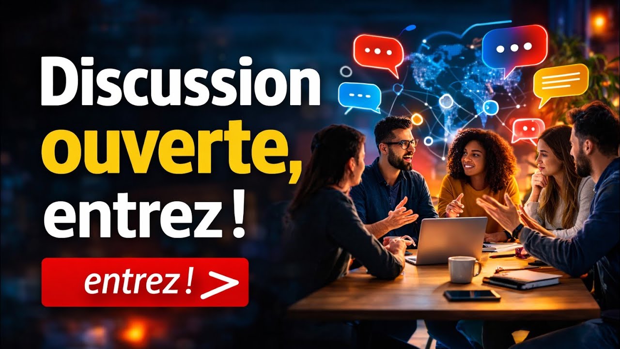 Espace de discussion en direct | Venez participer maintenant
