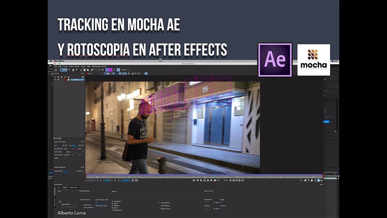 Tracking en Mocha AE y Rotoscopia en After Effects