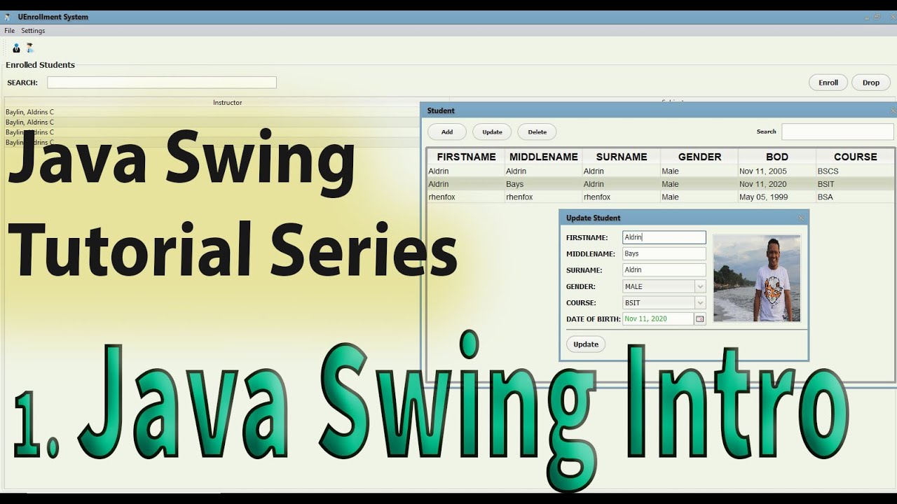 Java Swing Tutorial: 1. Intro to Java Swing Components and JFrame Sample Program. | Tagalog