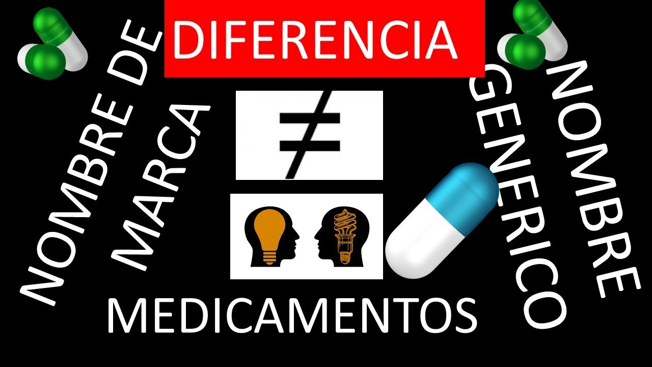 📗 📘 📙 📔 📒 📚 DIFERENCIA ENTRE NOMBRE DE MARCA Y NOMBRE GENERICO 📗 📘 📙 📔 📒 📚