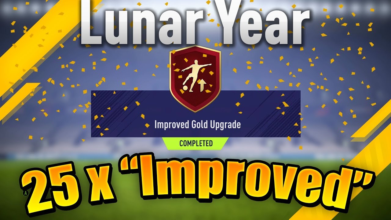 25 x improved gold upgrade packs 