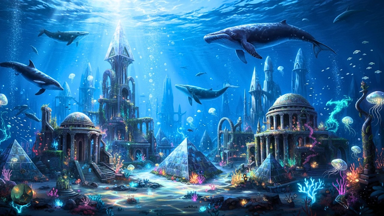 The Ancient City Structures 🌊 This combination of marine creatures for Relax, Deep Sleep & Calm