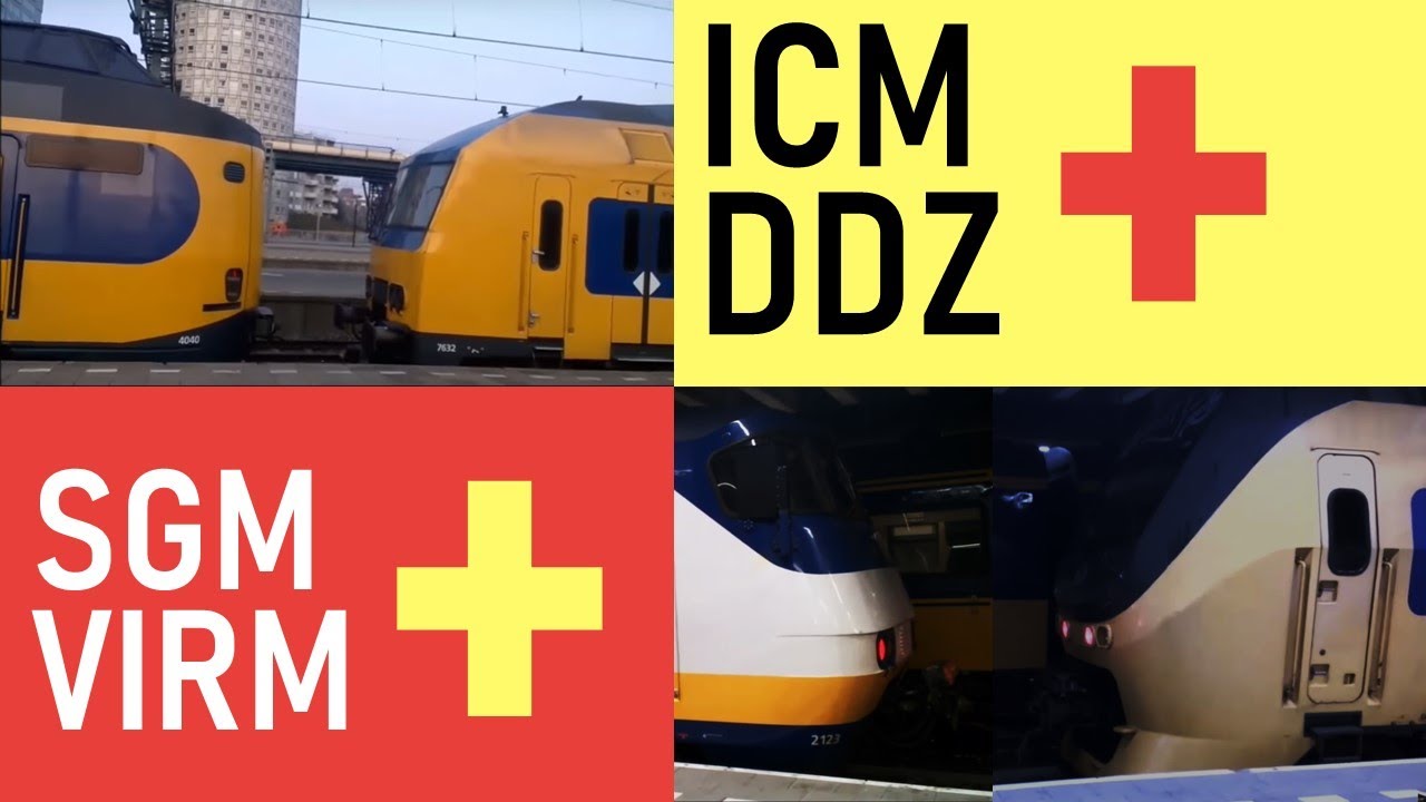 ICMm+DDZ / VIRM+SGMm on the same track @Den Haag Centraal