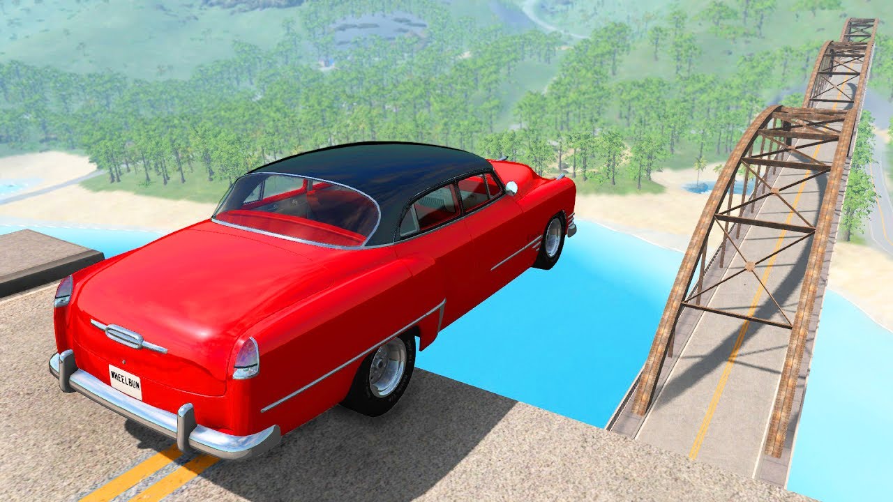 Open Bridge Jumping #3 - BeamNG.drive