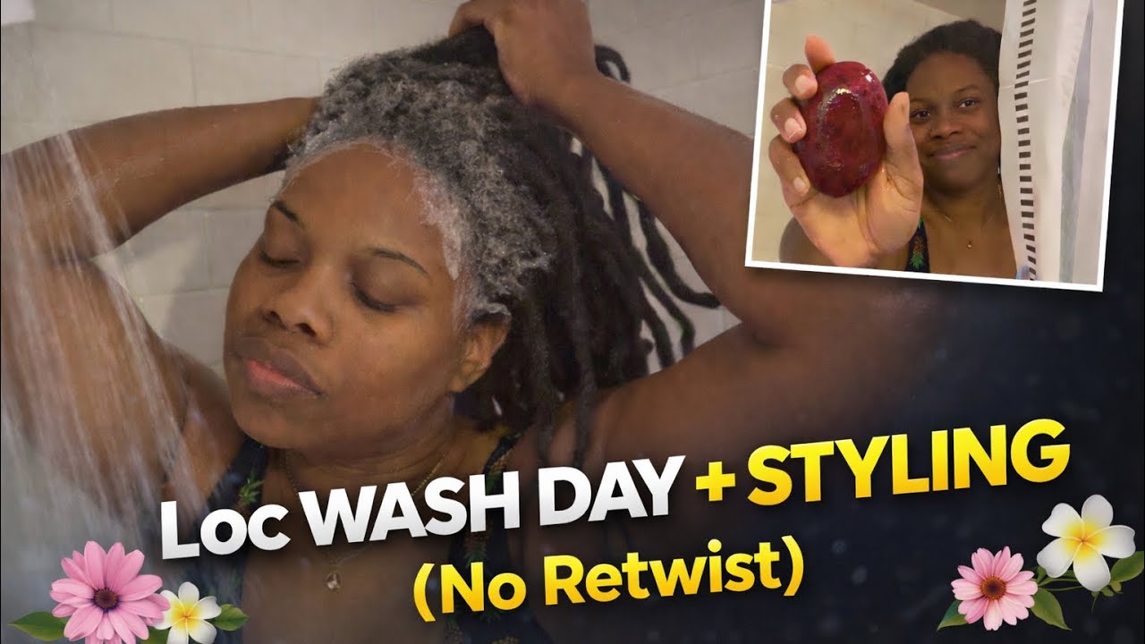 Loc Wash Day + Styling (No Retwist)